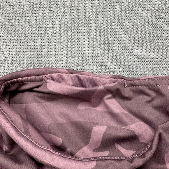 Yogalicious Lux Camo Print High-Waisted Biker Shorts Size Large Pink Athletic - Picture 5 of 11